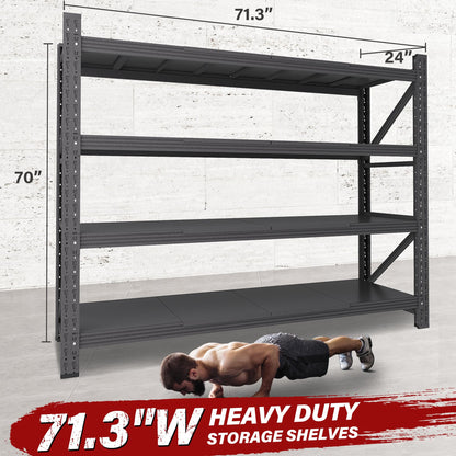 SISESOL 71.3" Heavy Duty Garage Shelving Unit - 5000lbs Capacity