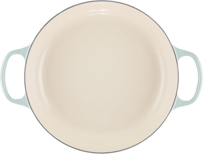 Le Creuset Enameled Cast Iron Signature Braiser, 3.5 qt., Sea Salt