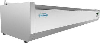 KoolMore SCDC-8P-SSL Commercial-Refrigerator, 71 Inch, Silver