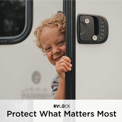 RVLOCK Compact RV Lock Keyless Entry with Remote Security