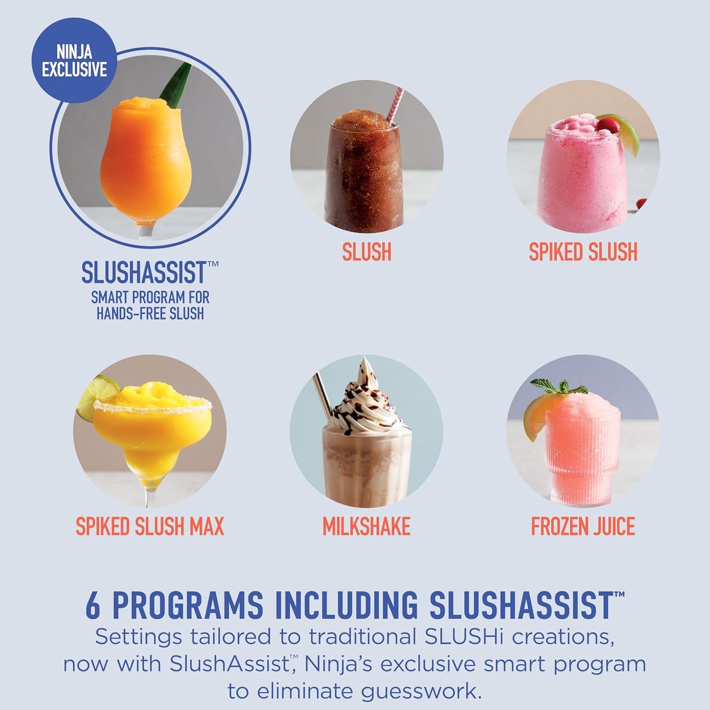 Ninja SLUSHi Max XXL Smart Frozen Drink Maker, Top Performance, Smart Technology, Party-Size 150 Oz Capacity, No Ice Needed, 6 Programs, Ideal Temp, Texture up to 12 Hours, Peach, FS605