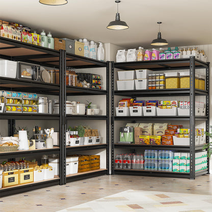 REIBII 2400LBS Heavy Duty 5 Tier Adjustable Storage Shelves