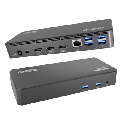 PLUGABLE USB C Triple Display Docking Station - 100W PD, 3x HDMI