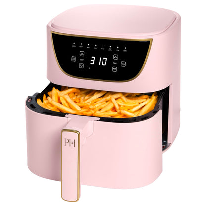 PARIS HILTON Air Fryer 6-Quart Nonstick Touchscreen 8-in-1