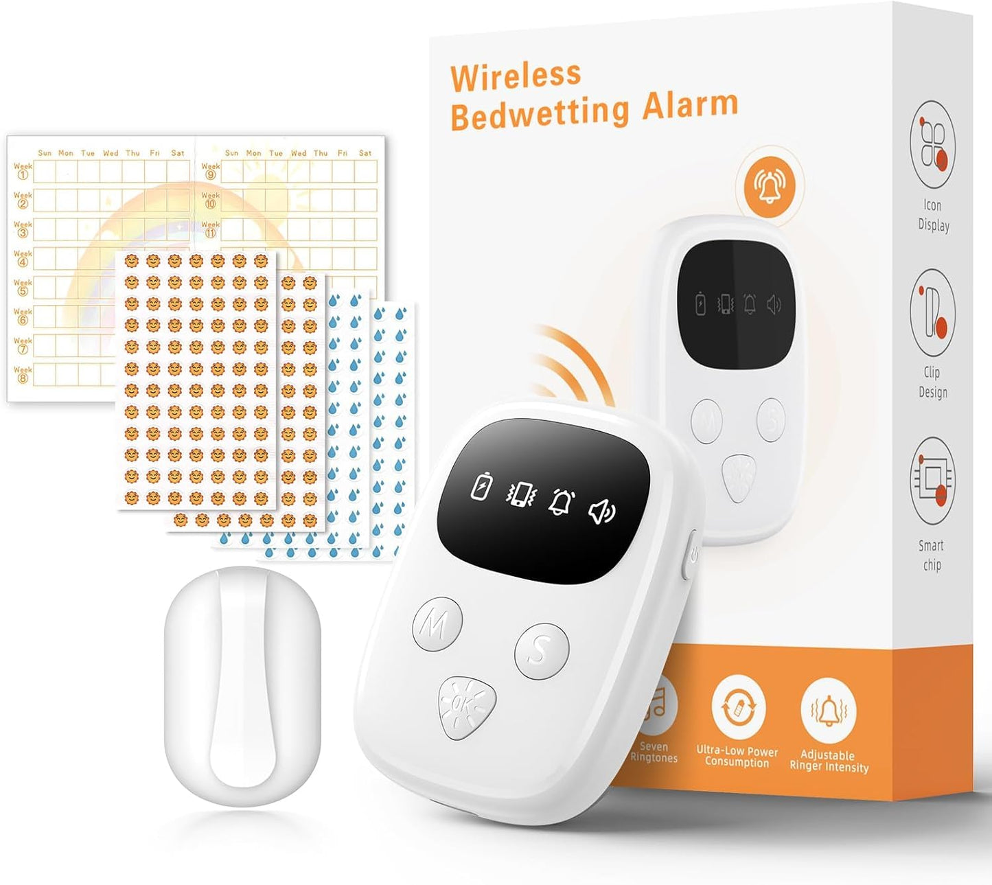 OVEVVE 2026 Wireless Bedwetting Alarm for Kids - Compact