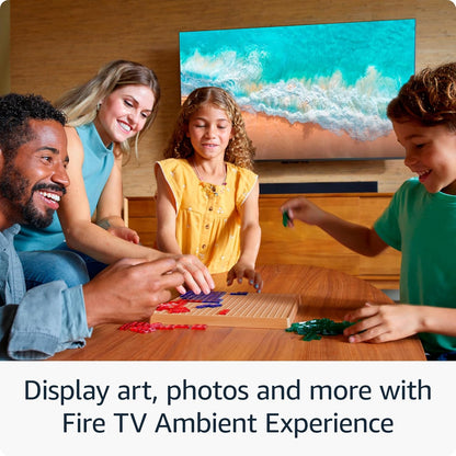 Amazon Fire TV 55" Omni QLED Series 4K UHD smart TV, Dolby Vision IQ, Fire TV Ambient Experience, local dimming, hands-free with Alexa