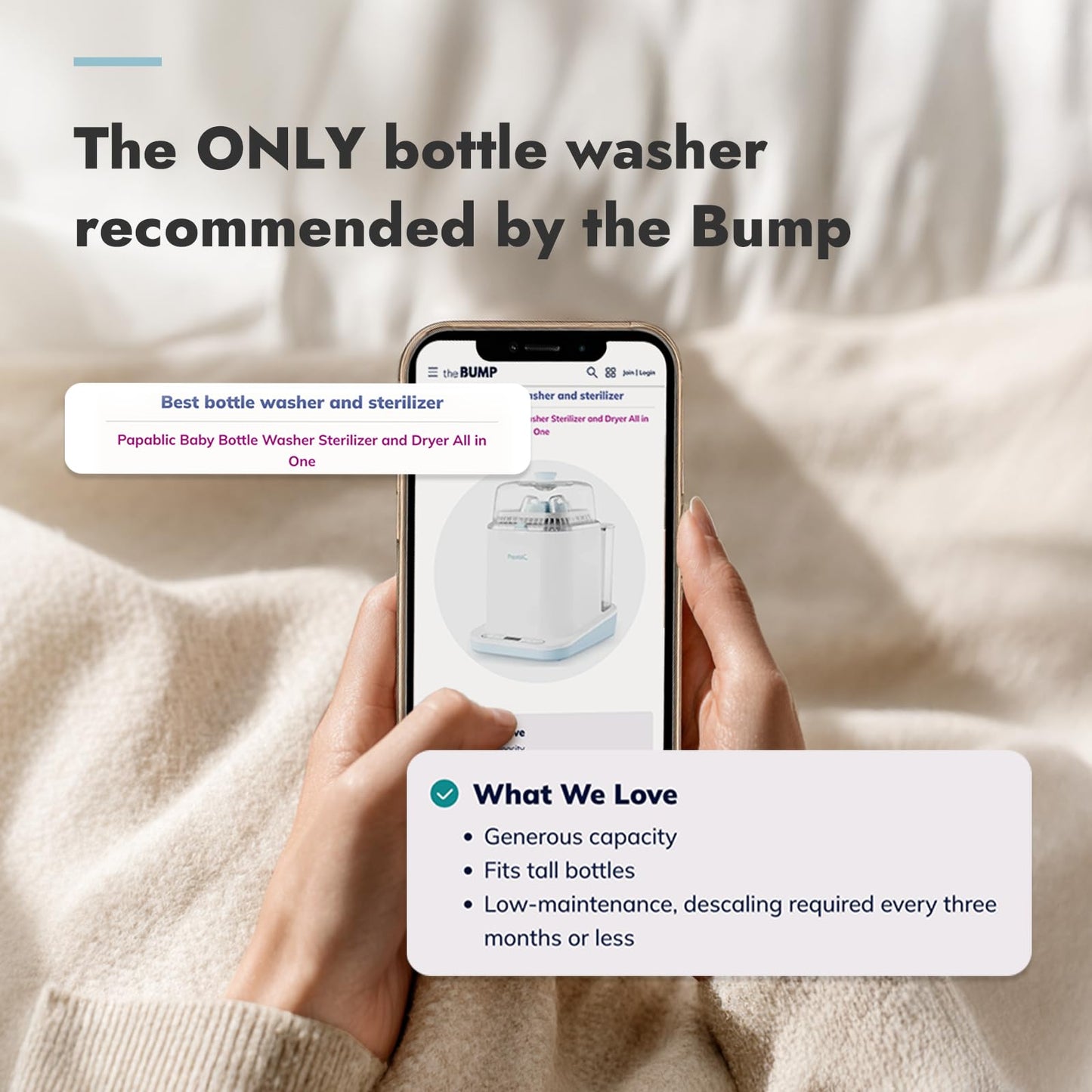 PAPABLIC Bottle Washer Pro - 4-in-1 Sterilizer & Dryer