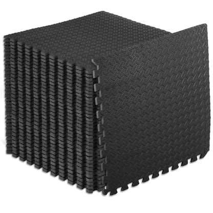 PROSOURCEFIT Puzzle Exercise Mat - EVA Interlocking Foam Tiles