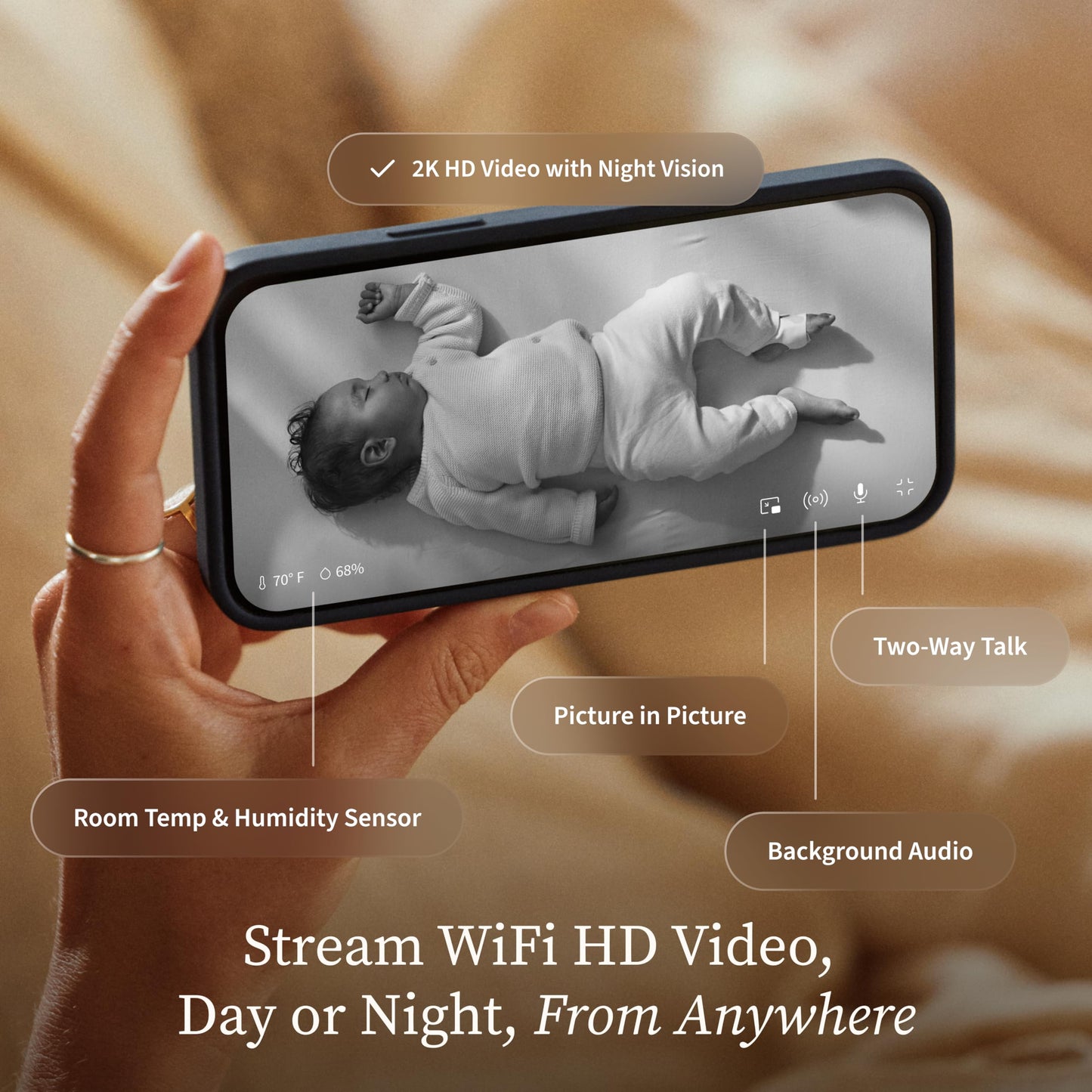 OWLET Dream Sight Gen 3 Smart Baby Monitor | 2K HD Camera
