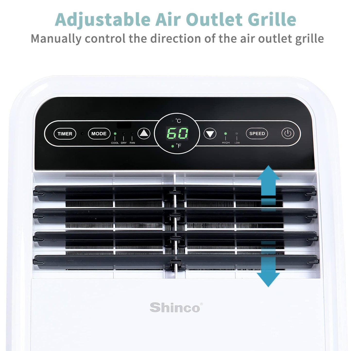 SHINCO 8,000 BTU Portable Air Conditioner for 350 sq.ft