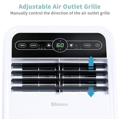 SHINCO 8,000 BTU Portable Air Conditioner for 350 sq.ft