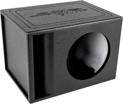 Skar Audio AR1X10V Single 10" Universal Fit Armor Coated Ported Subwoofer Box with Kerf Port