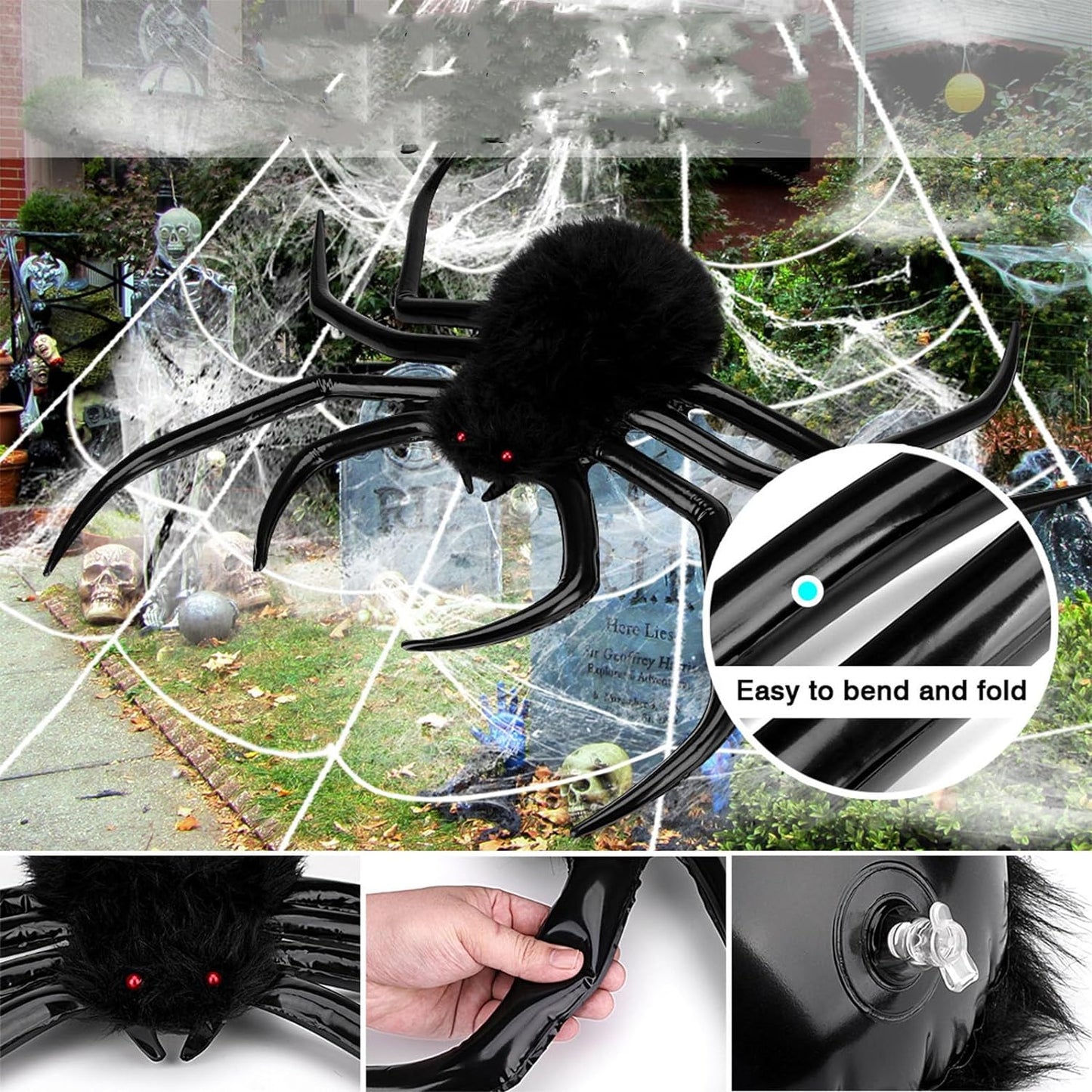 Halloween inflatable spider