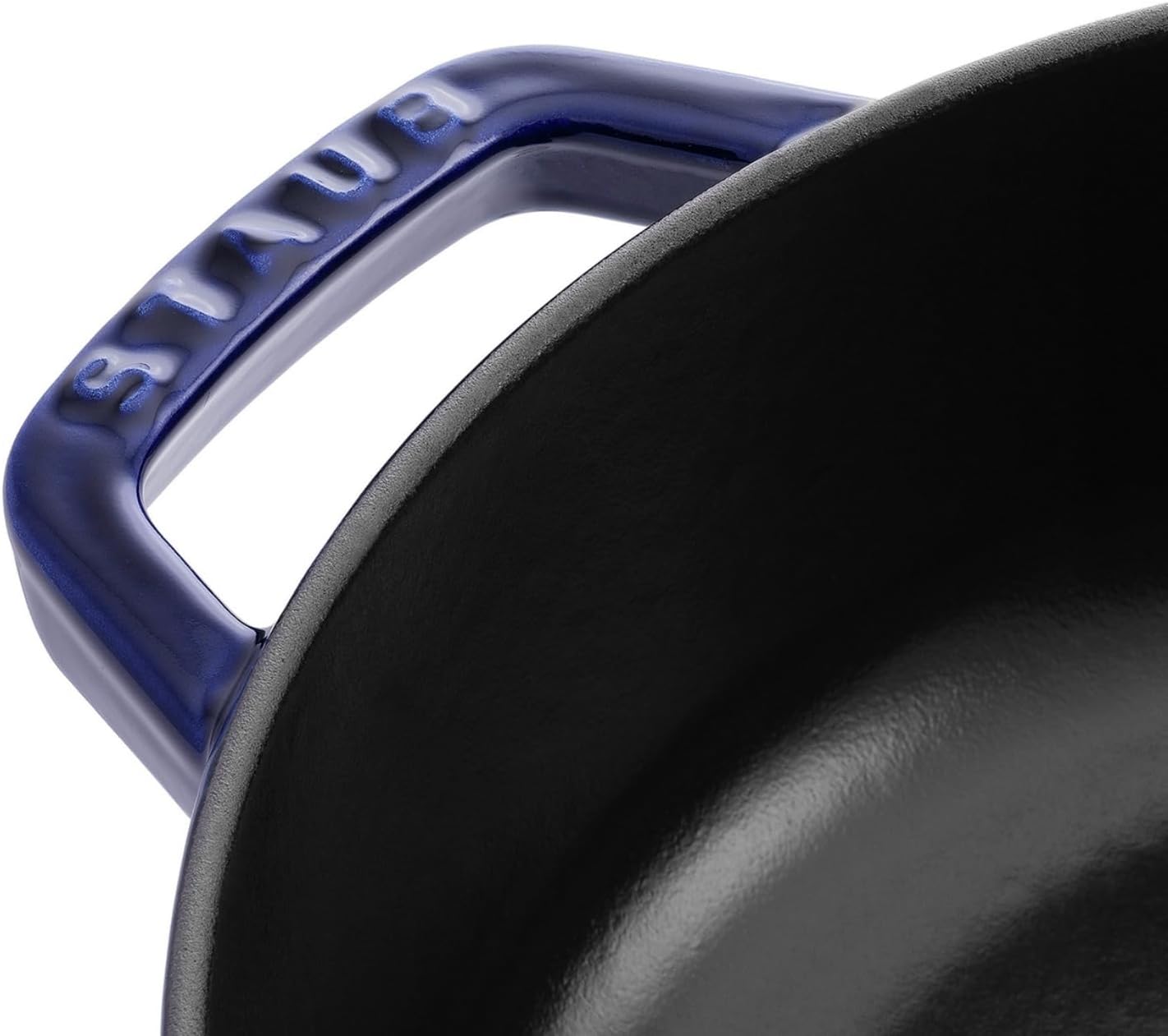 Staub 40511 HS-476-P2 0 with Chistera Cast Iron 28 cm Dark Blue