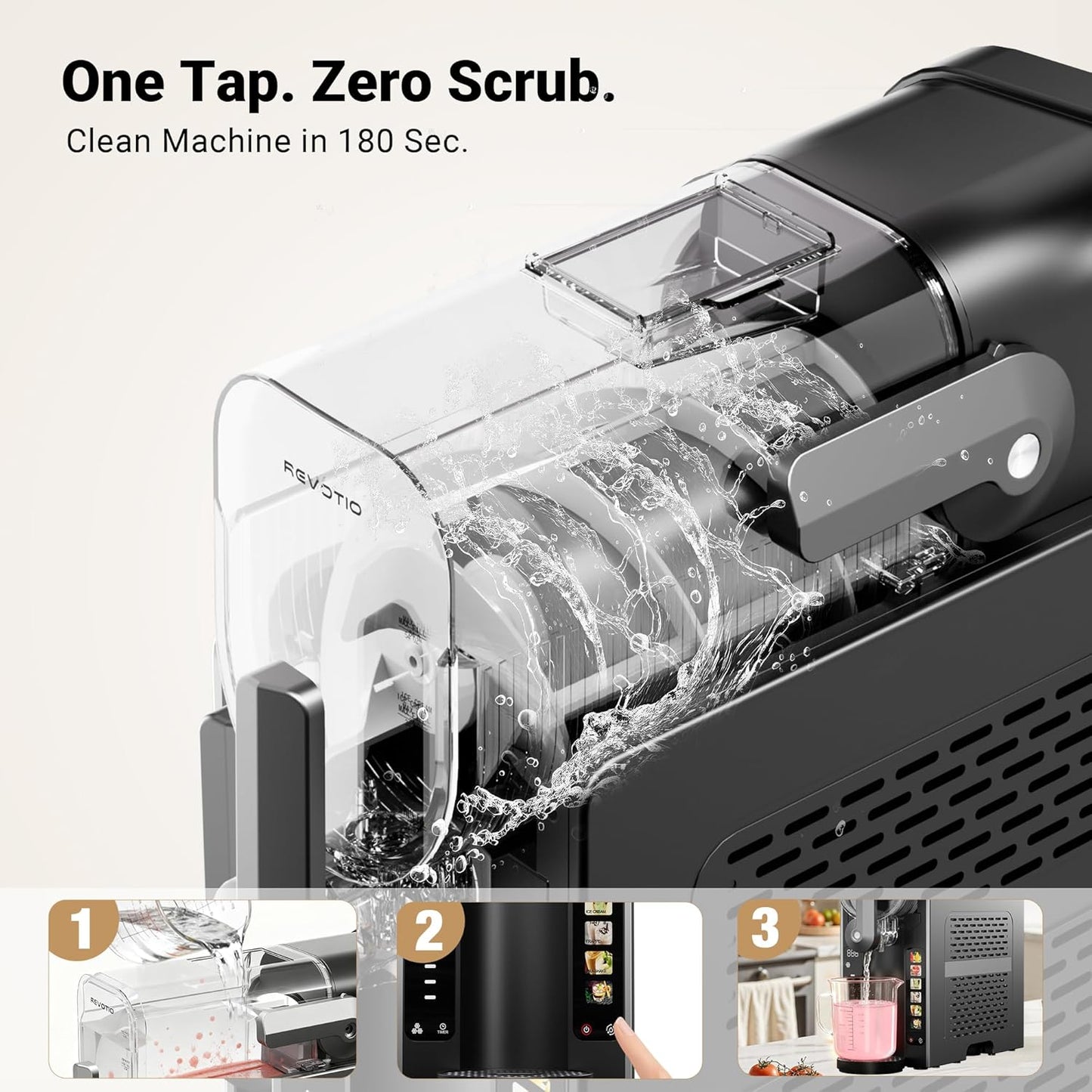 Slushie Machine for Home, 88 oz Slushy Machine, No Ice Needed Frozen Drink Maker with 6 Presets, Quiet, Auto-Clean, LED Display, Black, Perfect for Margaritas, Frappés, Milkshakes and More