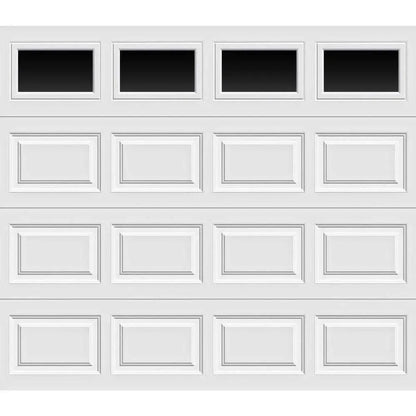 Classic Collection 8 ft. x 7 ft. 6.5 R-Value Insulated Garage Door with Plain Windows A768954