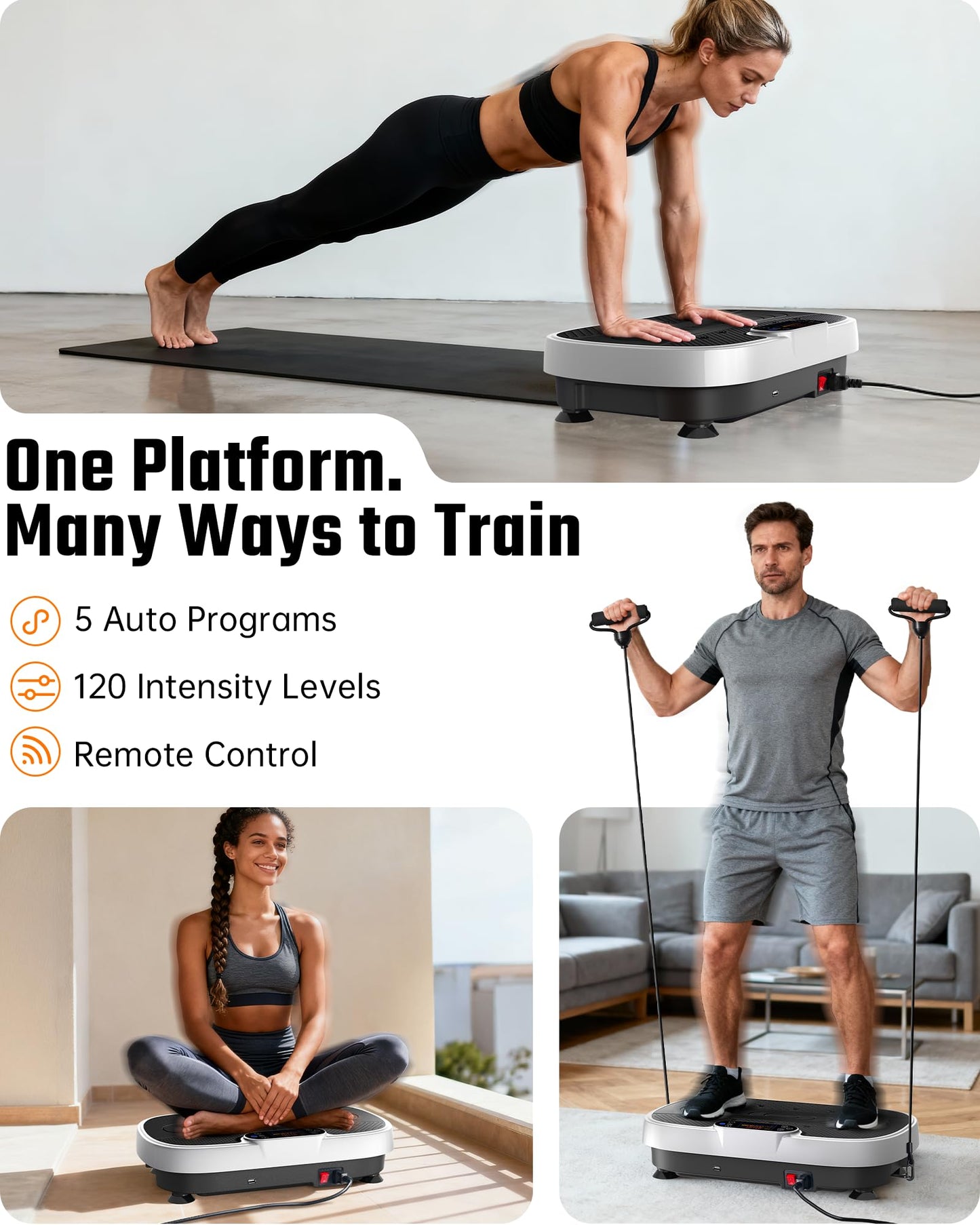 RENOJ Vibration Plate Exercise Machine for Weight Loss