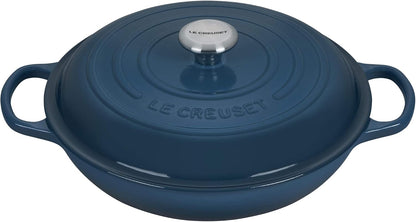 Le Creuset Enameled Cast Iron Signature Braiser, 3.5 qt., Deep Teal