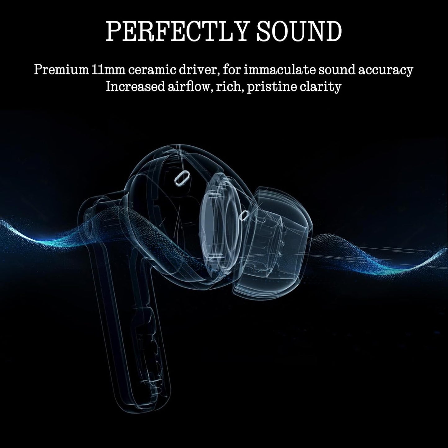 Nothing Ear Wireless Earbuds Bluetooth, 45dB Hybrid Smart ANC Earbuds, 11mm Deep Bass Boost, Hi-Res Audio with LDAC & LHDC 5.0, 6 Mics Call, 40.5H Playtime with Fast Charging Case, ChatGPT Supported