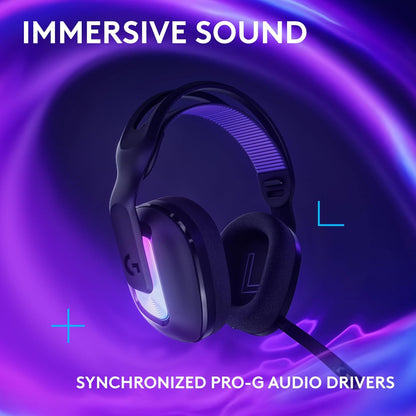 Logitech G522 Lightspeed Wireless Gaming Headset, Full-Band Mic, Advanced Audio, Tri-Connect (Lightspeed, Bluetooth, USB A to C), LIGHTSYNC RGB, for PC & Nintendo Switch/Switch 2 – Black