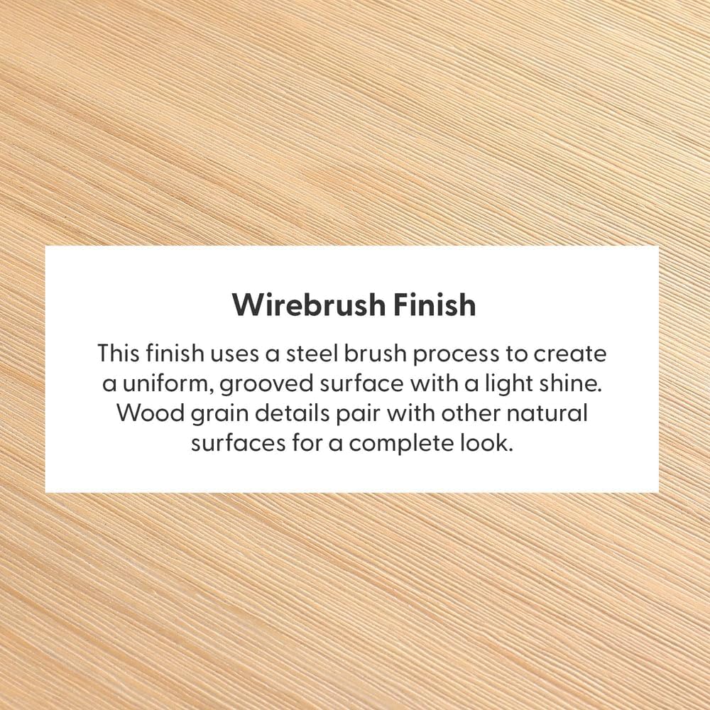 Plank+Beam 72 Inch Farmhouse Dining Table,Solid Wood Rustic Kitchen Table, for Dining Room, Home Office, Living Room Furniture, Easy Assembly, Blonde Wirebrush