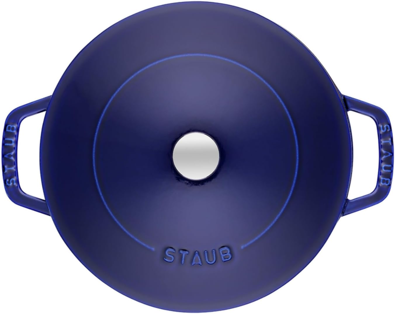 Staub 40511 HS-476-P2 0 with Chistera Cast Iron 28 cm Dark Blue