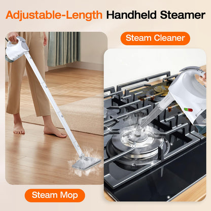 SCRUBWIZ 10-in-1 Steam Cleaner & Mop with Fast Heating