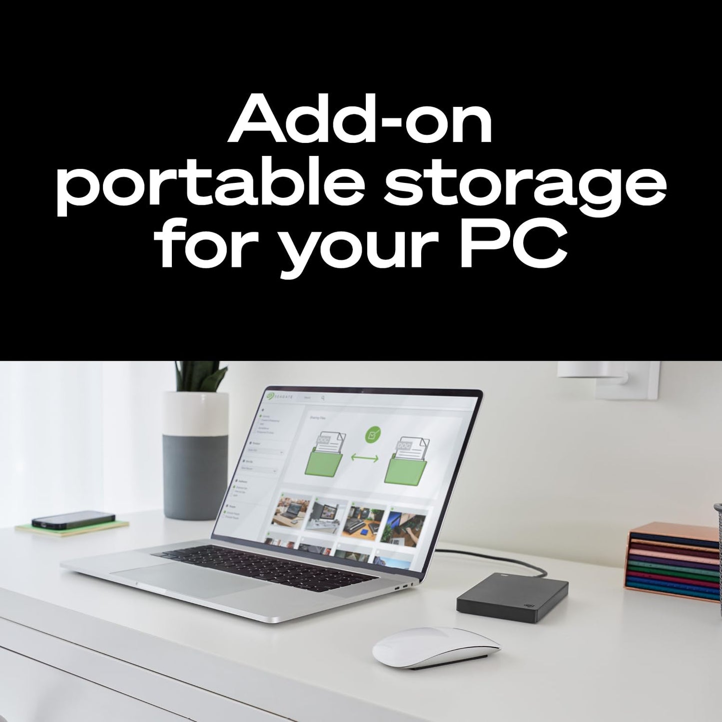 SEAGATE Portable 4TB External Hard Drive - USB 3.0 for PC & Console