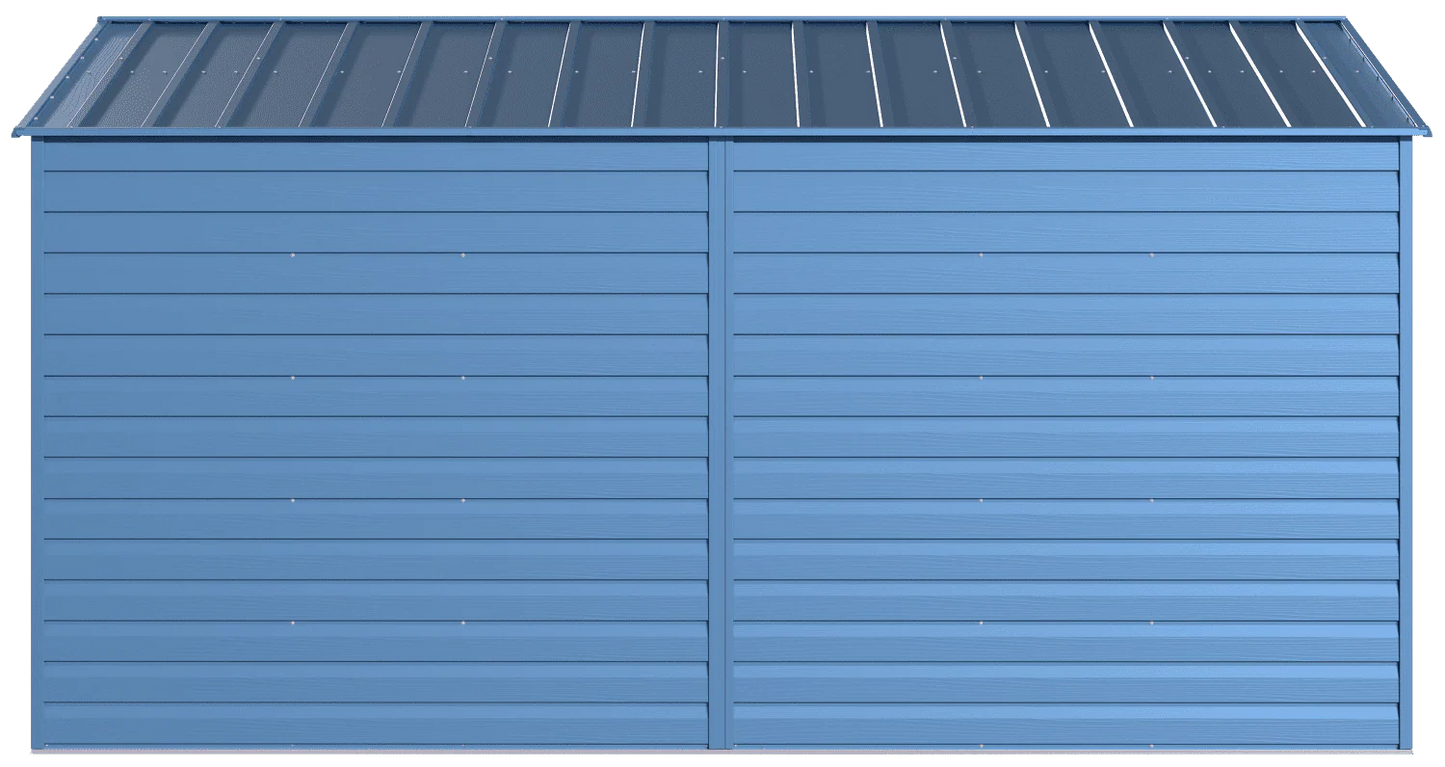 Arrow Select Steel Storage Shed, 10x14, Blue Grey