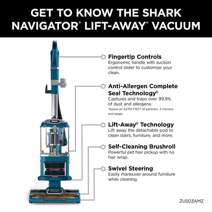 SHARK Navigator Lift-Away Upright Vacuum for Pets & Multi-Surface