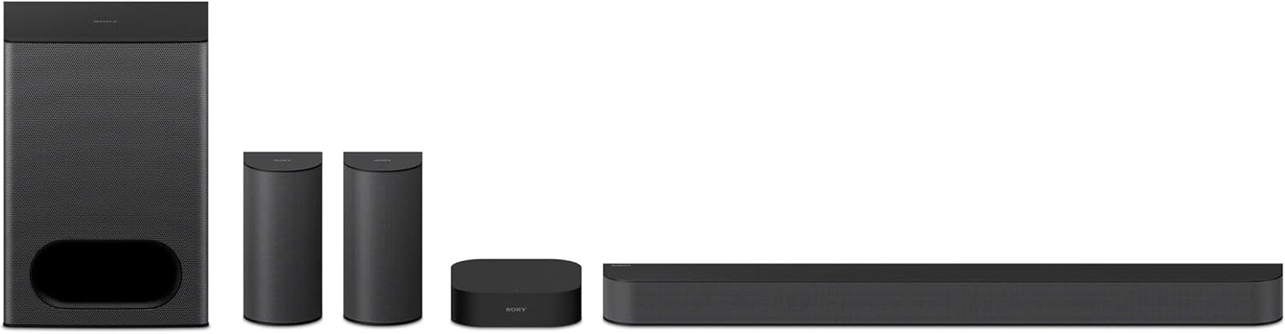 Sony BRAVIA Theater System 6, 5.1ch Home Theater System soundbar with subwoofer and Rear Speakers, Surround Sound by Dolby Atmos/DTS:X Compatible HT-S60