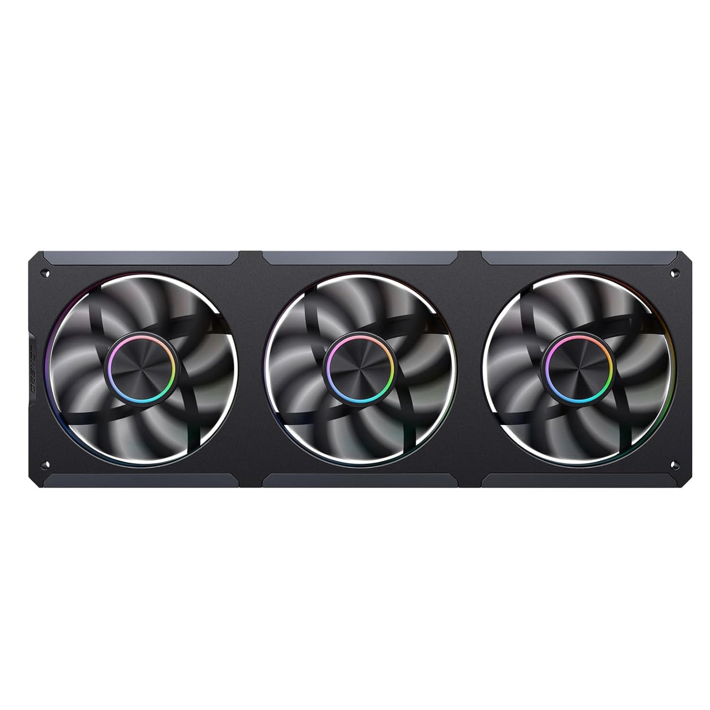 JONSBO ZC-360B 3.38"x3 Screen PC Fan,3 Magnetic 3.38 LCD Screen Control Software,Integrated Link Fan,Customize Display Patterns,Data,Video Upload and Playback,Screen Set Freely,Dual Ball Bearing,Black