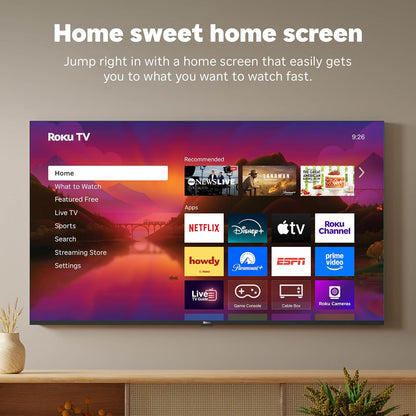 Roku Smart TV – 55-Inch Plus Series, Mini-LED TV – RokuTV with Enhanced Voice Remote – Flat Screen 4K QLED Television with Dolby Vision & Wi-Fi for Streaming Live Local News, Sports