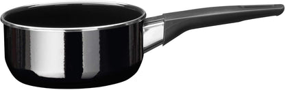 Silit Modesto Line 4-Piece Saucepan Set with Glass Lids Silargan Functional Ceramic Induction Saucepan Black