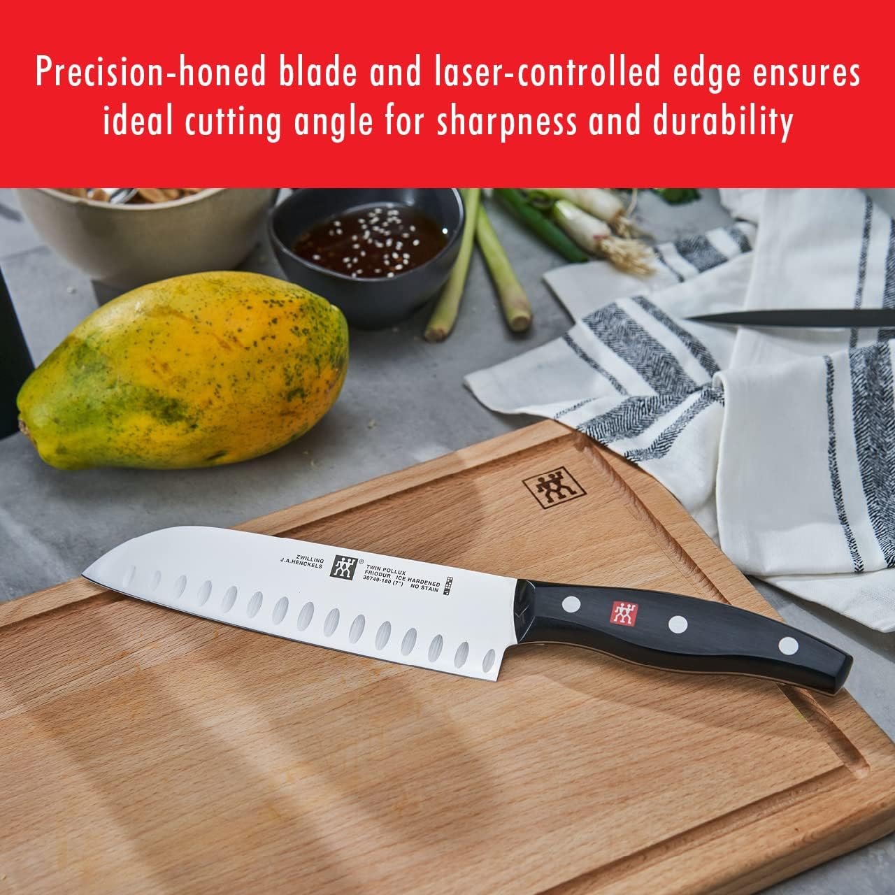 ZWILLING Twin Signature 19-Piece German Knife Set with Block, Made in Company-Owned German Factory with Special Formula Steel perfected for almost 300 Years