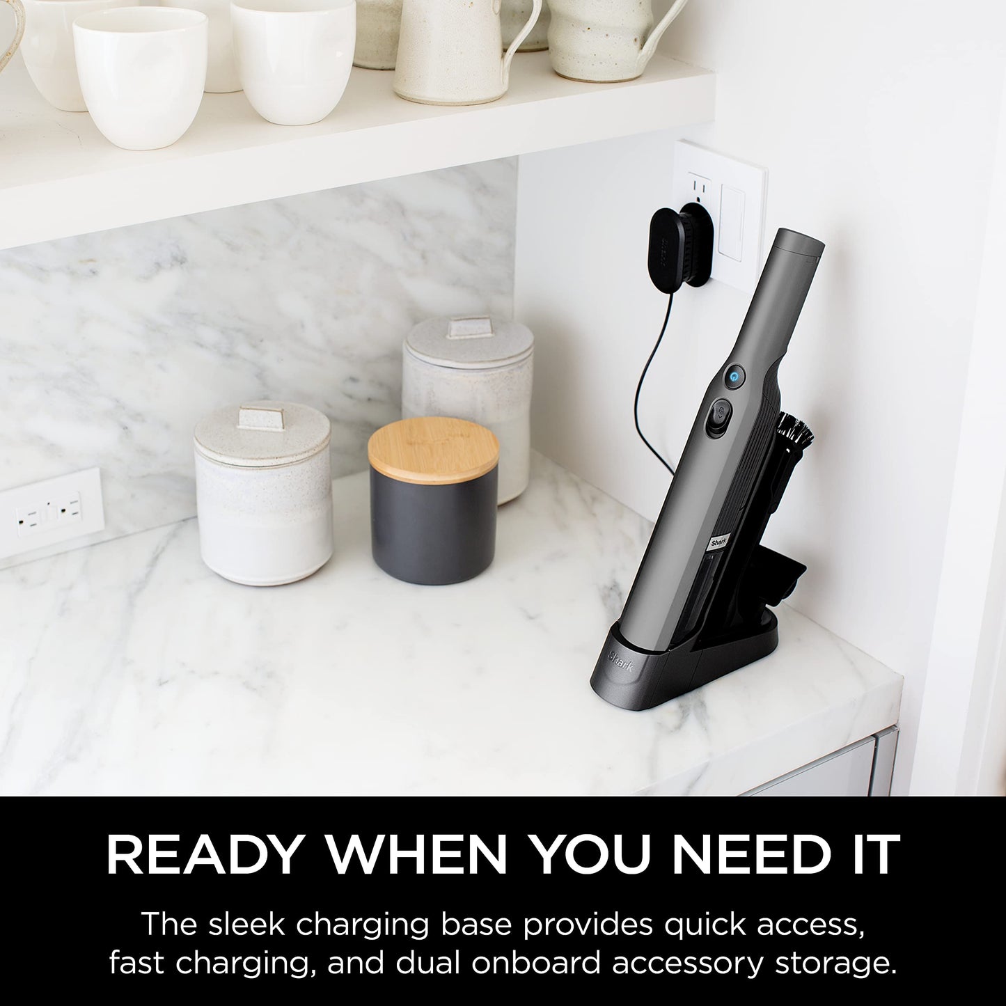 SHARK WV201 WANDVAC Lightweight Handheld Vacuum with Dock