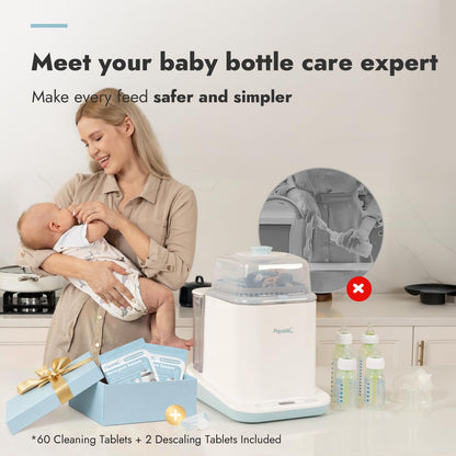 PAPABLIC Bottle Washer Pro - 4-in-1 Sterilizer & Dryer