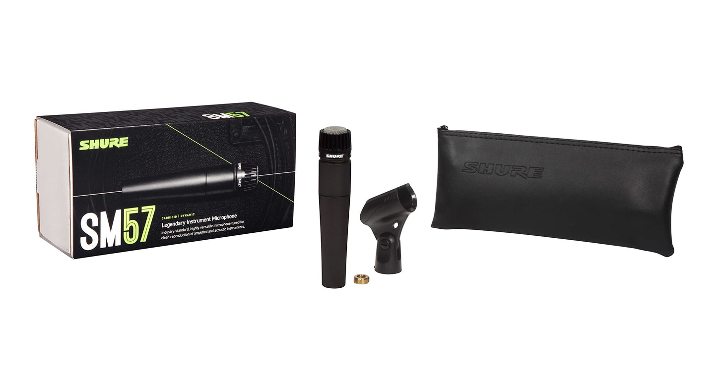 SHURE SM57 Dynamic Microphone - Wired Cardioid XLR Mic