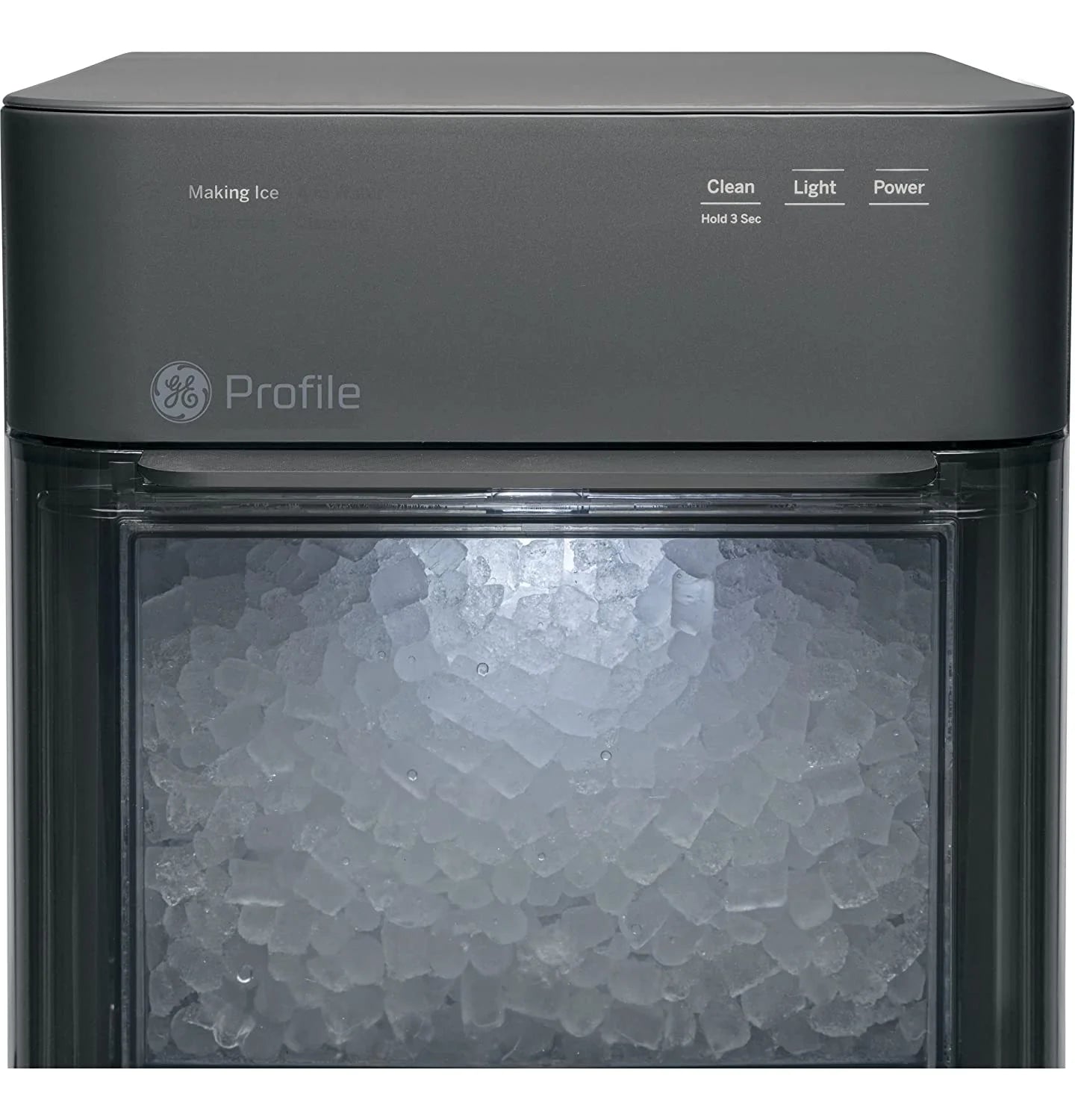 GE Profile Opal 2.0 | Countertop Nugget Ice Maker | Ice Machine with WiFi Connectivity | Smart Home Kitchen Essentials | Black Stainless