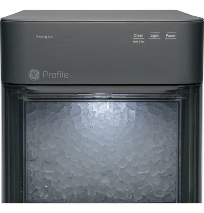 GE Profile Opal 2.0 | Countertop Nugget Ice Maker | Ice Machine with WiFi Connectivity | Smart Home Kitchen Essentials | Black Stainless