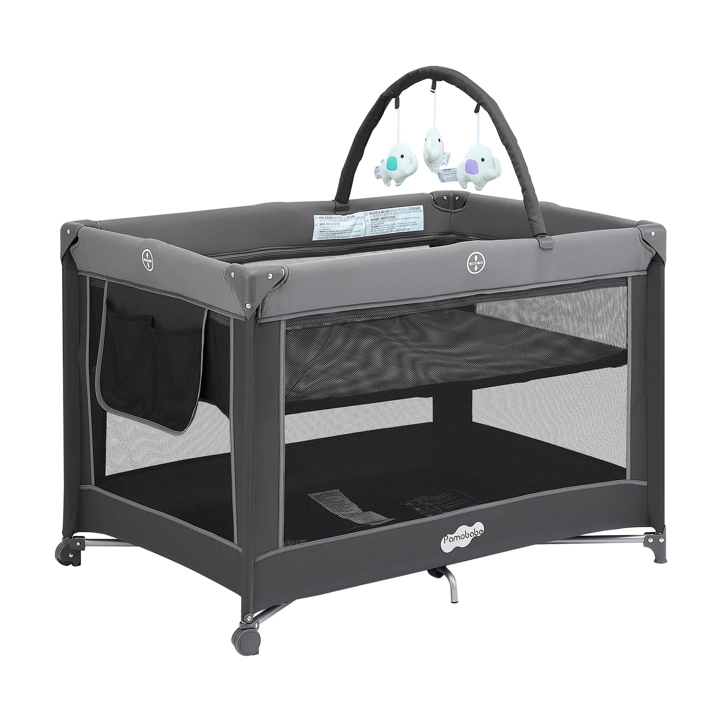PAMO BABE Portable Playpen Foldable Playard for Babies & Toddlers