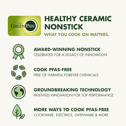 GreenPan Hybrid 13 Piece Nonstick Stainless Steel Cookware Set, APEX Tri-Ply Thermobond PFAS-Free Ceramic Pots & Pans, Induction & All Cooktop Compatible, Oven Temp to 850°F, Dishwasher Safe, Gold