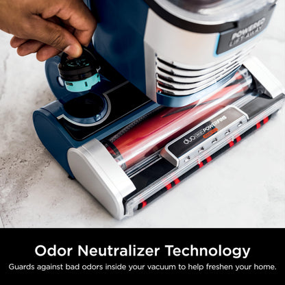 SHARK Upright Vacuum Stratos with DuoClean PowerFins Navy