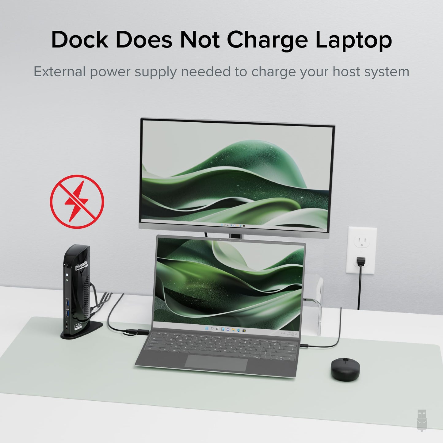 PLUGABLE Universal Laptop Docking Station Dual HDMI Monitor