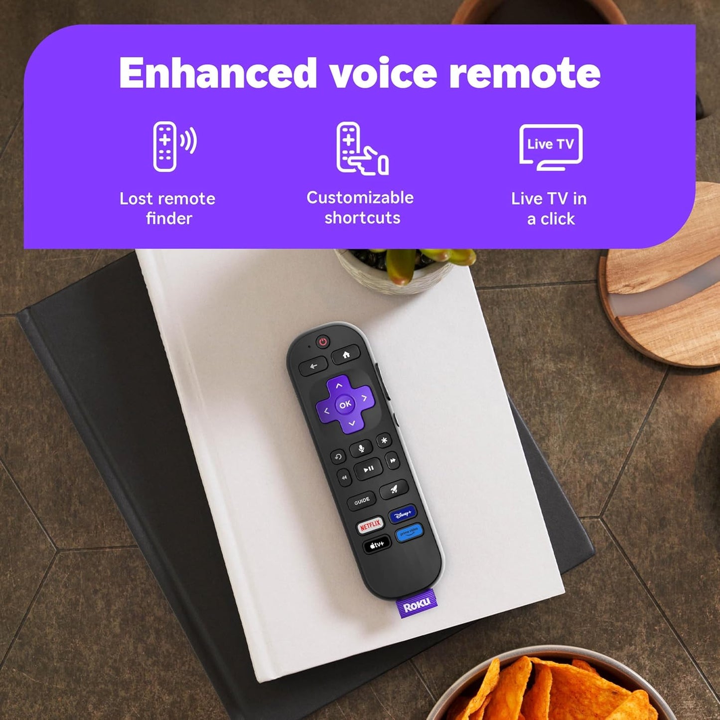 Roku Smart TV – 43-Inch Select Series, 4K HDR TV – RokuTV with Enhanced Voice Remote – Flat Screen LED Television with Wi-Fi for Streaming Live Local News, Sports, Family Entertainment