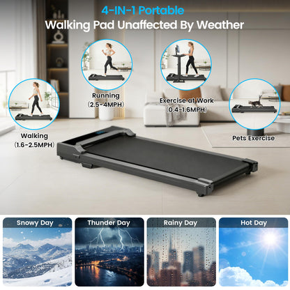 RYTHKORE Walking Pad Treadmill - Portable Under Desk Electric