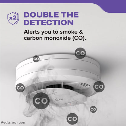 Kidde Smoke & Carbon Monoxide Detector, 10-Year Battery Powered, LED Warning Light Indicators, 4 Pack