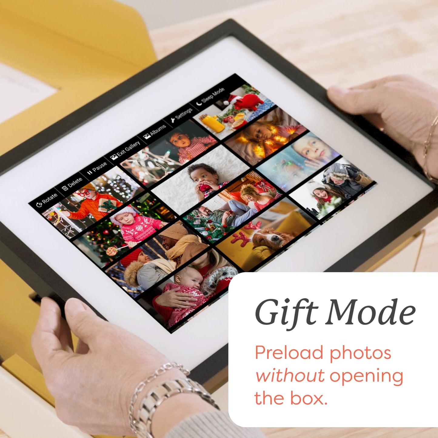 SKYLIGHT WiFi Digital Picture Frame - 10 Inch Touch Screen