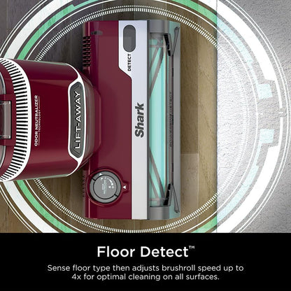 SHARK DETECT Lift-Away Corded Vacuum with Self-Cleaning Brushroll