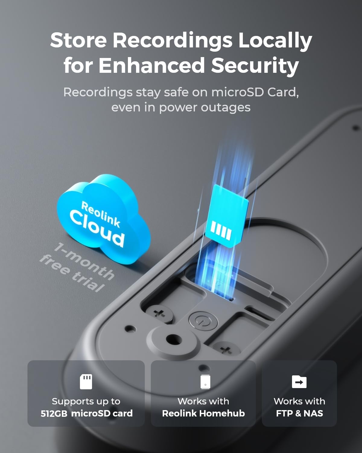 REOLINK 2K Battery Video Doorbell Camera with 150° View